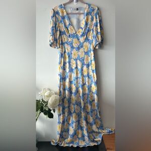 RIXO Poppy Azalea Floral Maxi Dress